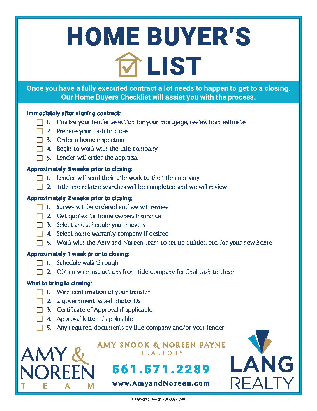 First Time Home Buyer's Checklist: An by Howard, Tom